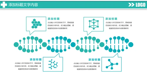 时尚扁平化医疗工作汇报医学研究PPT模板