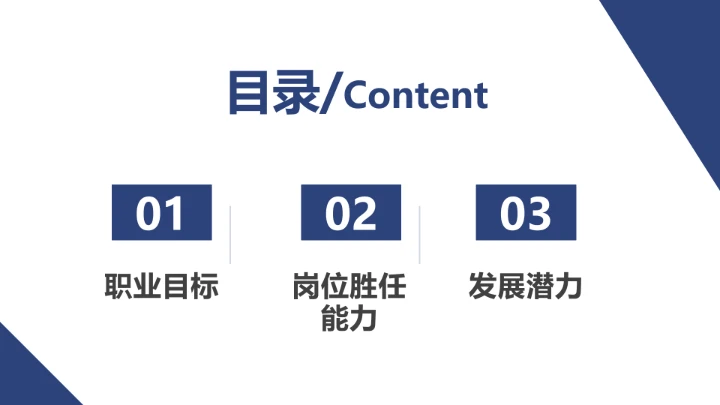蓝色商务临床医学专业大学生求职个人能力综合展示职业生涯规划PPT