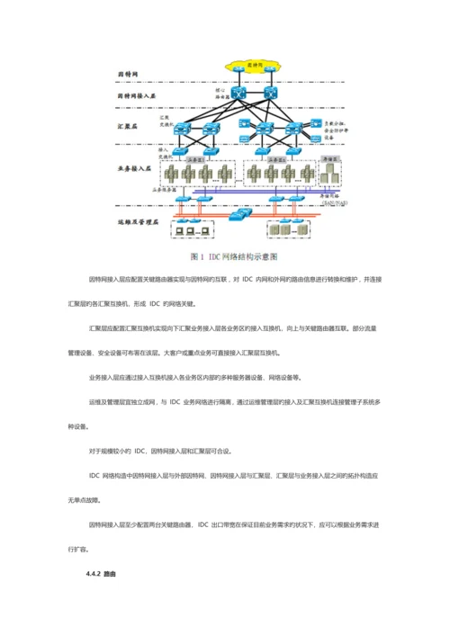 电信互联网数据中心IDC总体技术要求.docx