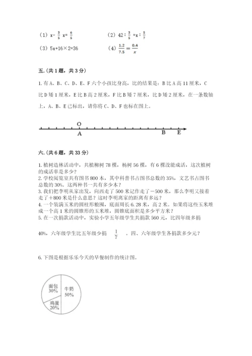 苏教版数学六年级下册试题期末模拟检测卷含答案【培优】.docx