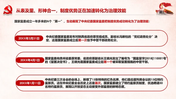 完善监察体制加强权力监督全面从严治党PPT
