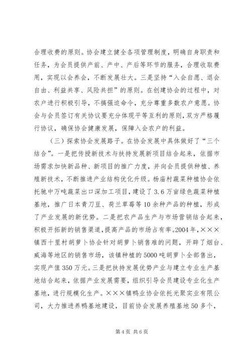 乡镇支部协会工作情况汇报.docx