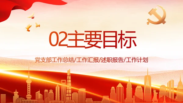 红色大气党建民主生活会学习主题动态PPT模板