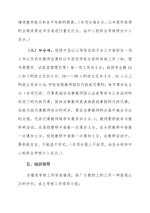 教师工作量化考核方案.docx