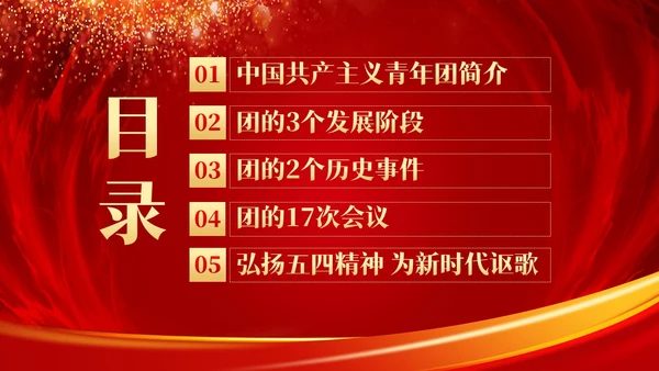 中国共青团发展史历程团课共青团团课PPT课件
