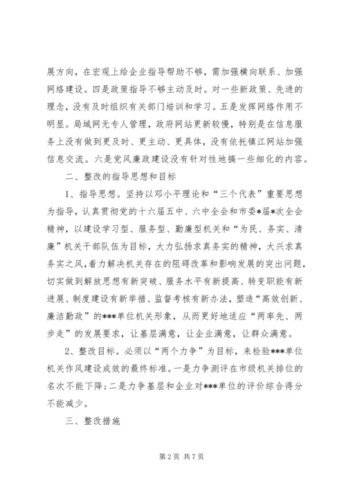 机关作风建设的整改工作计划 (2).docx