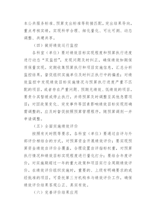 预算绩效管理实施方案.docx