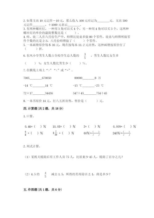 冀教版六年级下册期末真题卷及参考答案（精练）.docx