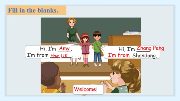Unit 1 Welcome back to school! A  Let’s talk & Let