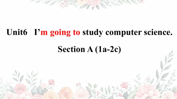 Unit 6 SectionA 1a-2c 课件（人教八上Unit6  I’m going to s