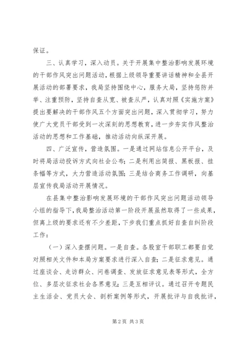 商务局作风问题学习汇报.docx