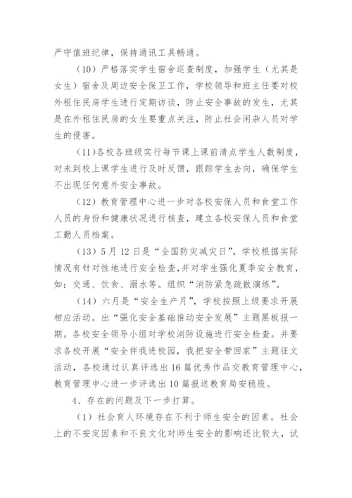 学校春季学期安全工作总结.docx
