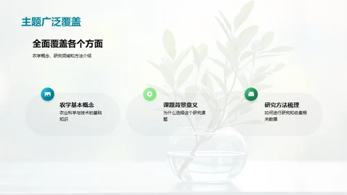 农学研究答辩导引