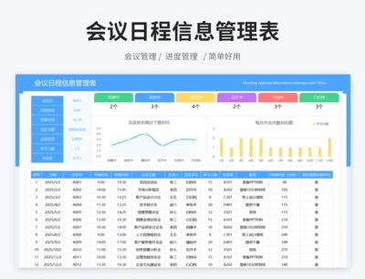 会议日程信息管理表