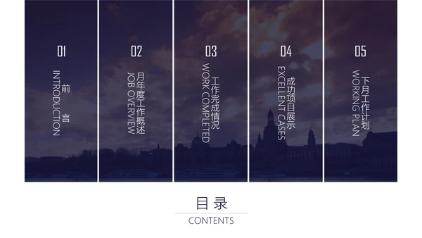 商业月度计划总结汇报通用PPT模板