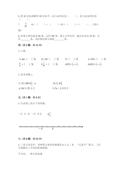 小学六年级升初中模拟试卷及参考答案【新】.docx