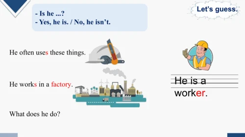 Unit 5 What does he do?  A Let’s learn  课件(共25张PPT