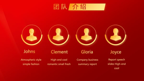爱国红色喜庆背景欢迎领导莅临指导动态PPT