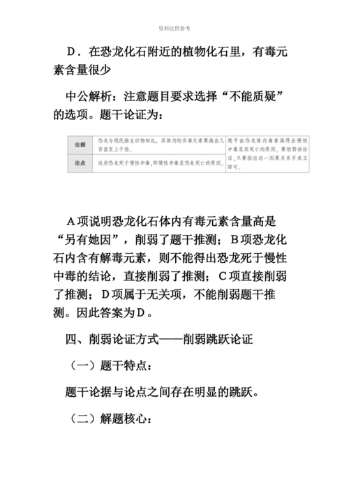 福建公务员考试行测判断推理削弱型题目解读.docx