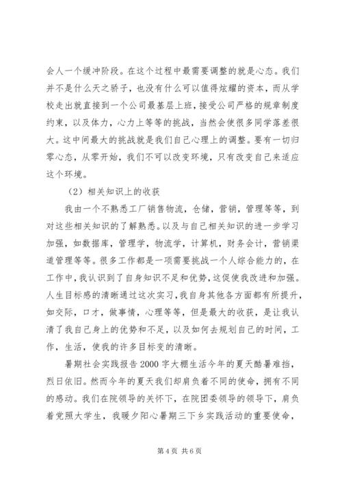 暑期社会实践报告20XX年字大棚生活.docx
