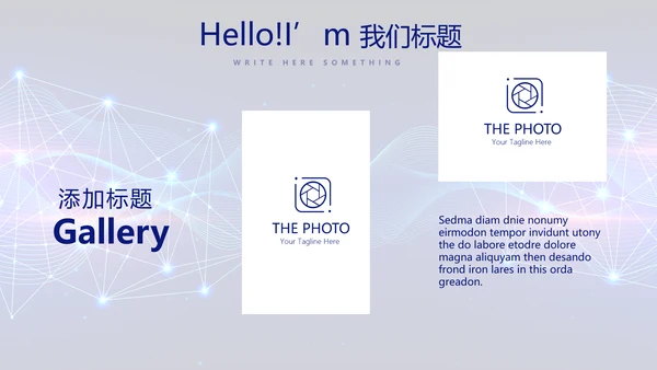 蓝色科技感公安科技信息化建设动态PPT