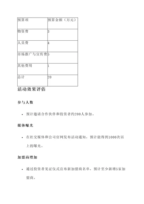 招商加盟周年庆方案策划案