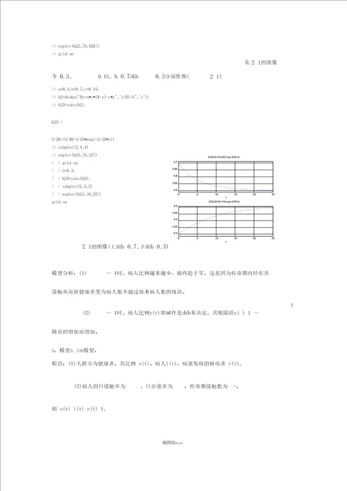 传染病模型微分方程