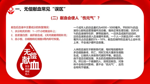无偿鲜血世界献血者日献爱心公益组织PPT模板