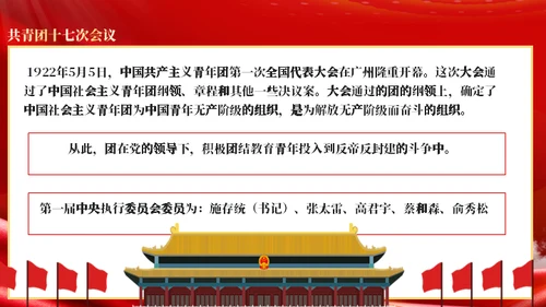 共青团光辉历史通用PPT