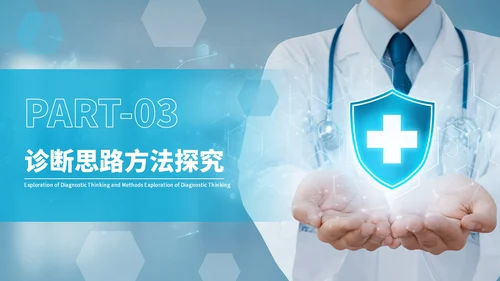 蓝色商务医疗临床病例报告PPT模板