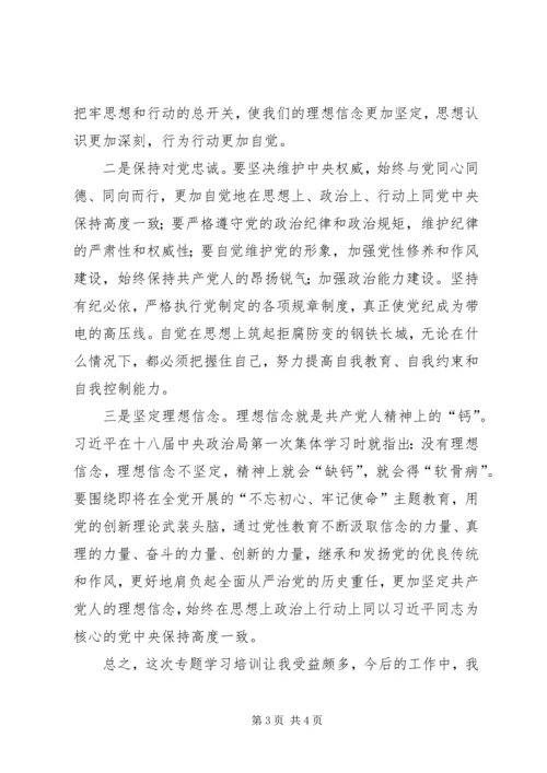 学习政治能力建设专题培训心得体会.docx
