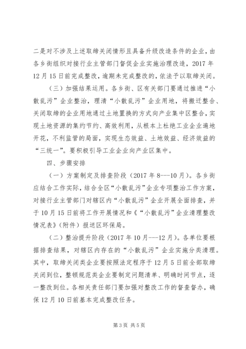 集中整治小散乱污企业方案.docx