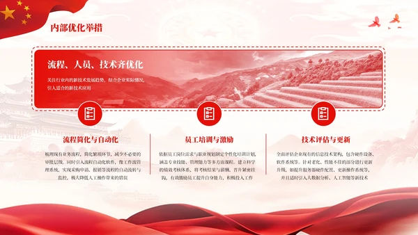 红色简约风新征程奋进新篇章PPT模板