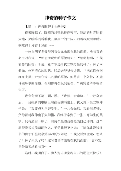 神奇的种子作文.docx