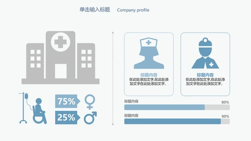 简约精美手术室医疗行业ppt动态模板