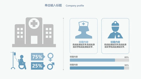 简约精美手术室医疗行业ppt动态模板