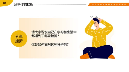 挫折是成长的必修课心理健康班会ppt模板