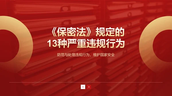 红色党政风全国保密宣传月培训课件PPT模板