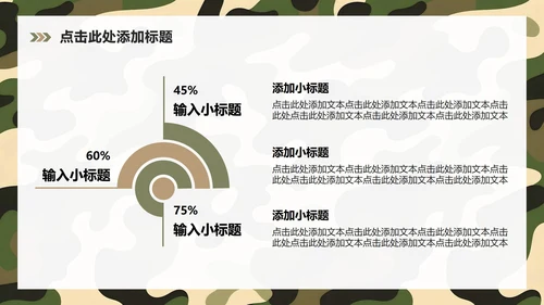 绿色几何商务风军训成果展示汇报PPT模板