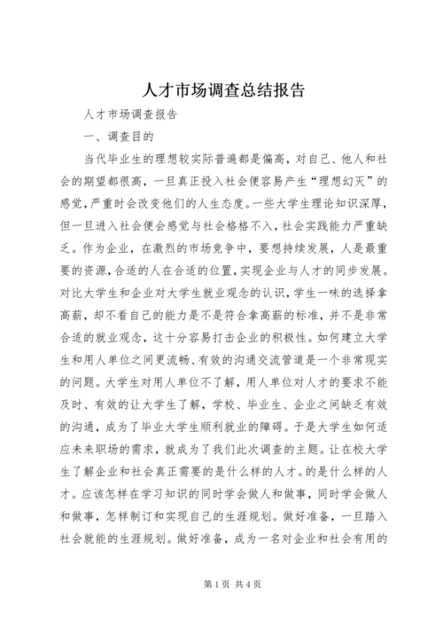 人才市场调查总结报告.docx