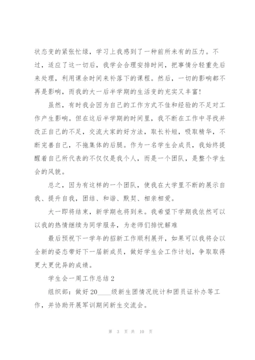 学生会一周工作总结5篇.docx