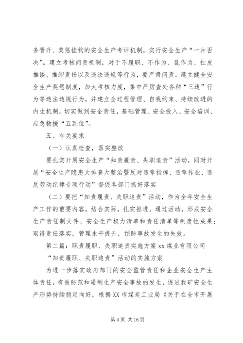 职责履职、失职追责实施方案.docx