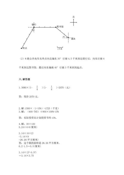 人教版数学六年级上册期末测试卷审定版.docx