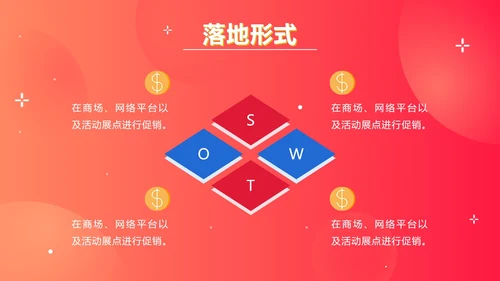 红色双旦促销计划划ppt模板