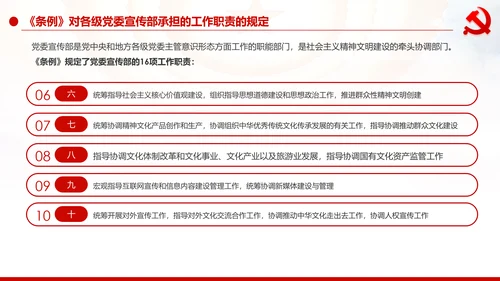 中国共产党宣传工作条例学习解读PPT