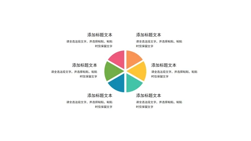 一键改色通用循环圆环关系图PPT模板