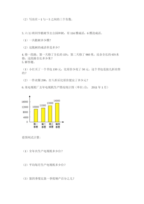 小升初数学综合练习试题含答案（达标题）.docx
