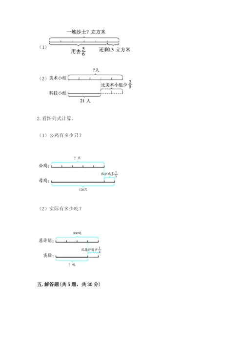 冀教版五年级下册数学第六单元 分数除法 测试卷（真题汇编）.docx