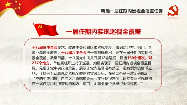 学习新版巡视工作条例3.0版解读PPT