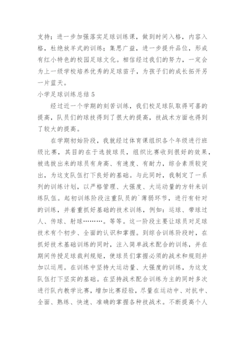 小学足球训练总结.docx